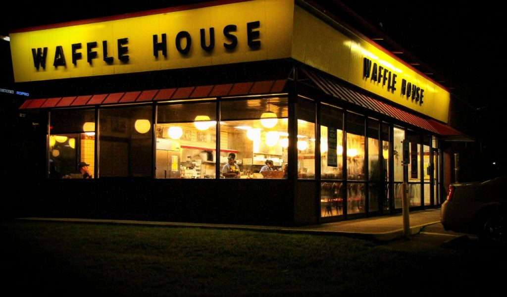 Roadside Diners With Neon Glow