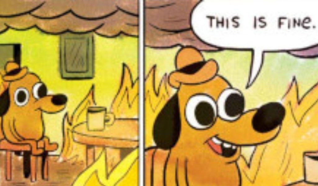 The This Is Fine Dog