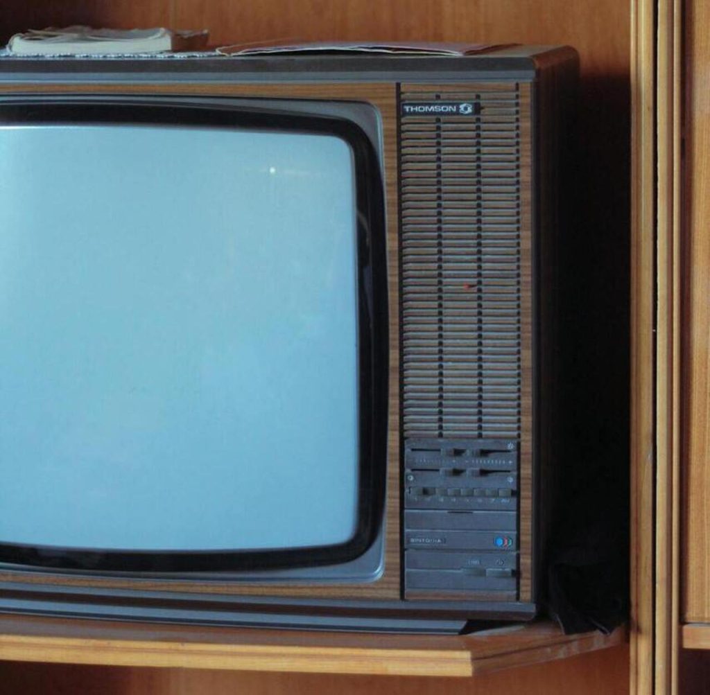 Large CRT Television