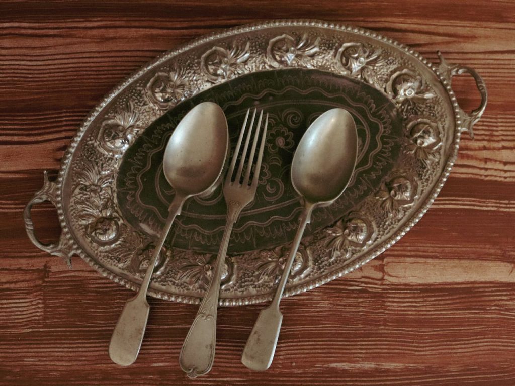 Antique Silverware and Tableware