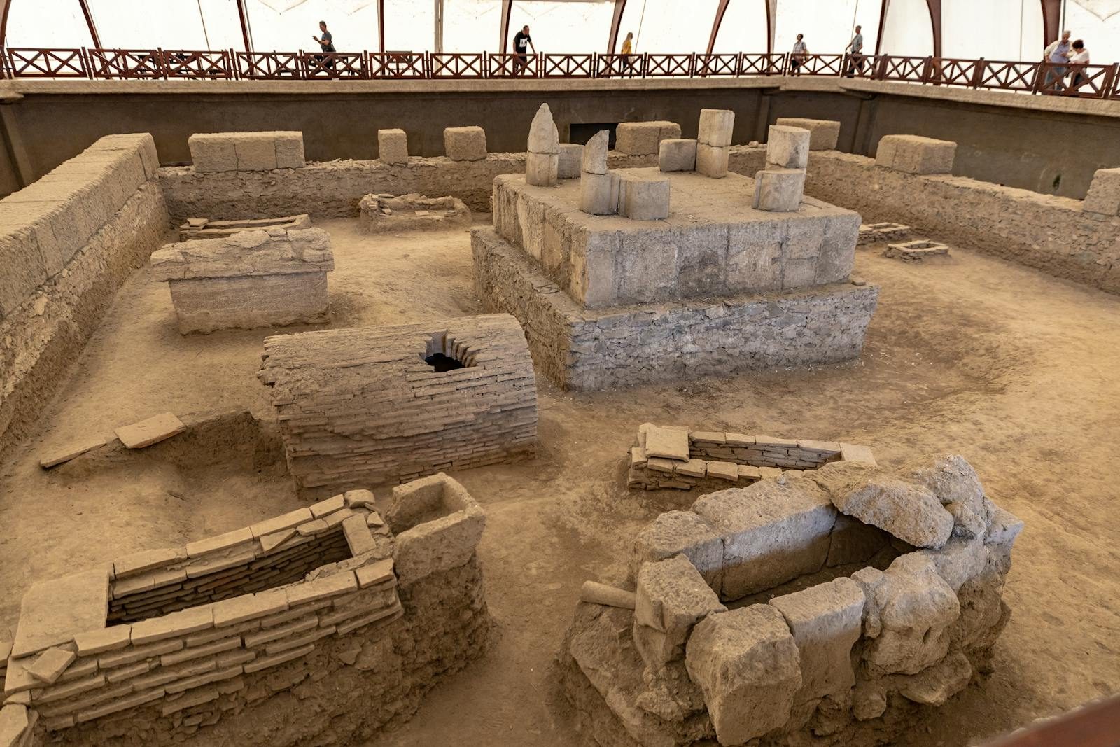 Explore the well-preserved ancient Roman ruins at Viminacium site, showcasing historic tomb structures.